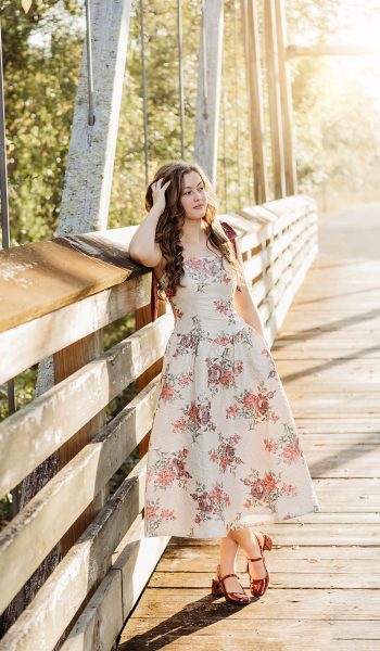 high school senior girl poses for her session by tampa senior photographer